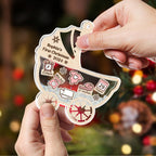 Cute Baby 1st Christmas - Personalized Custom Acrylic Shaker Ornament