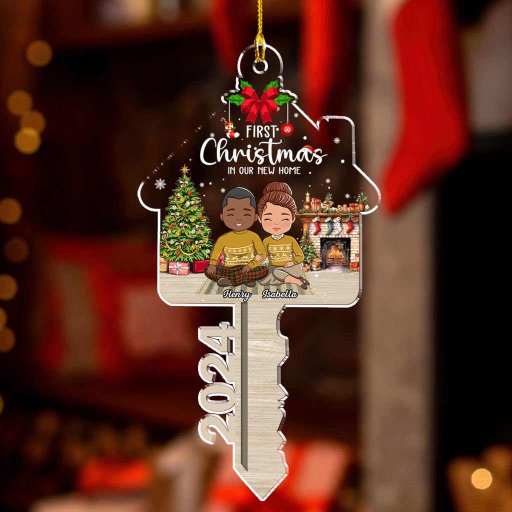 First Christmas In Our New Home - Personalized Custom Acrylic Ornament