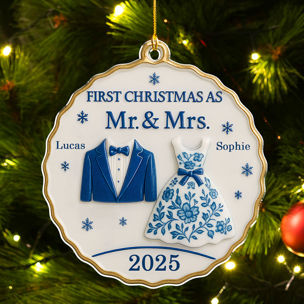 First Christmas With You - Personalized Custom Acrylic Ornament