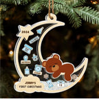 Lovely Baby Christmas - Personalized Custom Acrylic Shaker Ornament