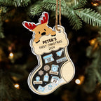 First Christmas Of Baby - Personalized Custom Acrylic Shaker Ornament