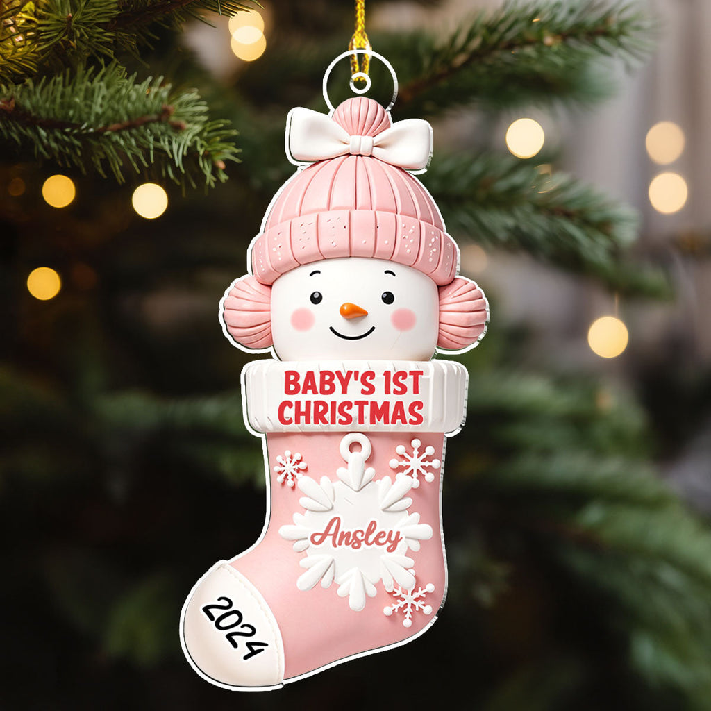 First Christmas - Personalized Custom Acrylic Ornament
