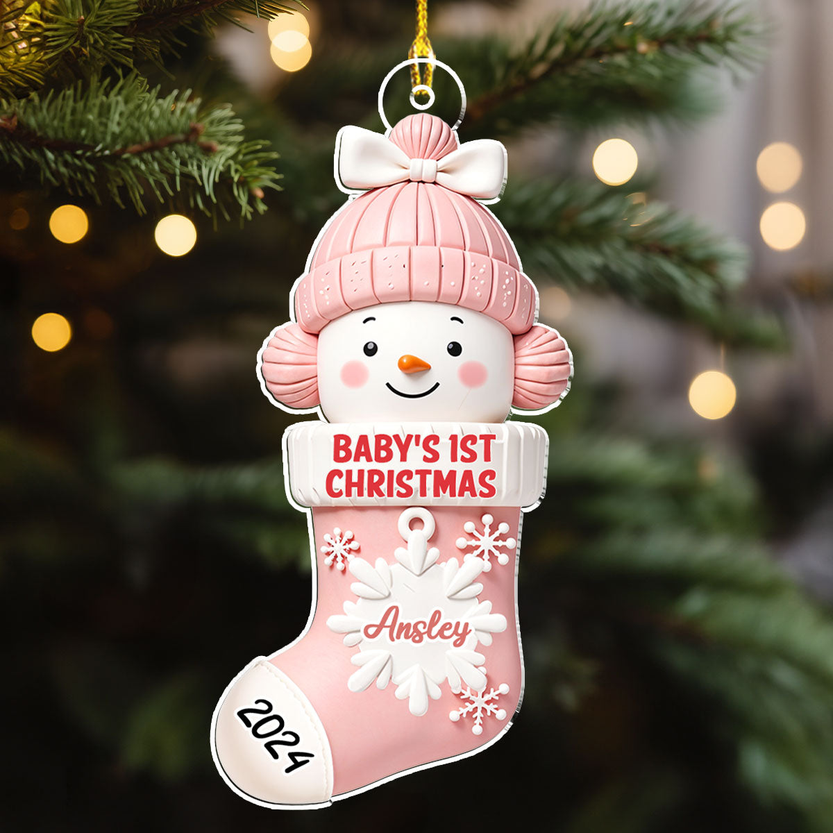 First Christmas - Personalized Custom Acrylic Ornament