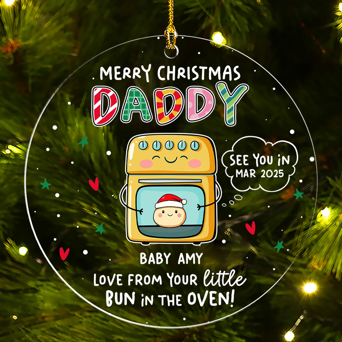 Little Bun - Personalized Custom Acrylic Ornament