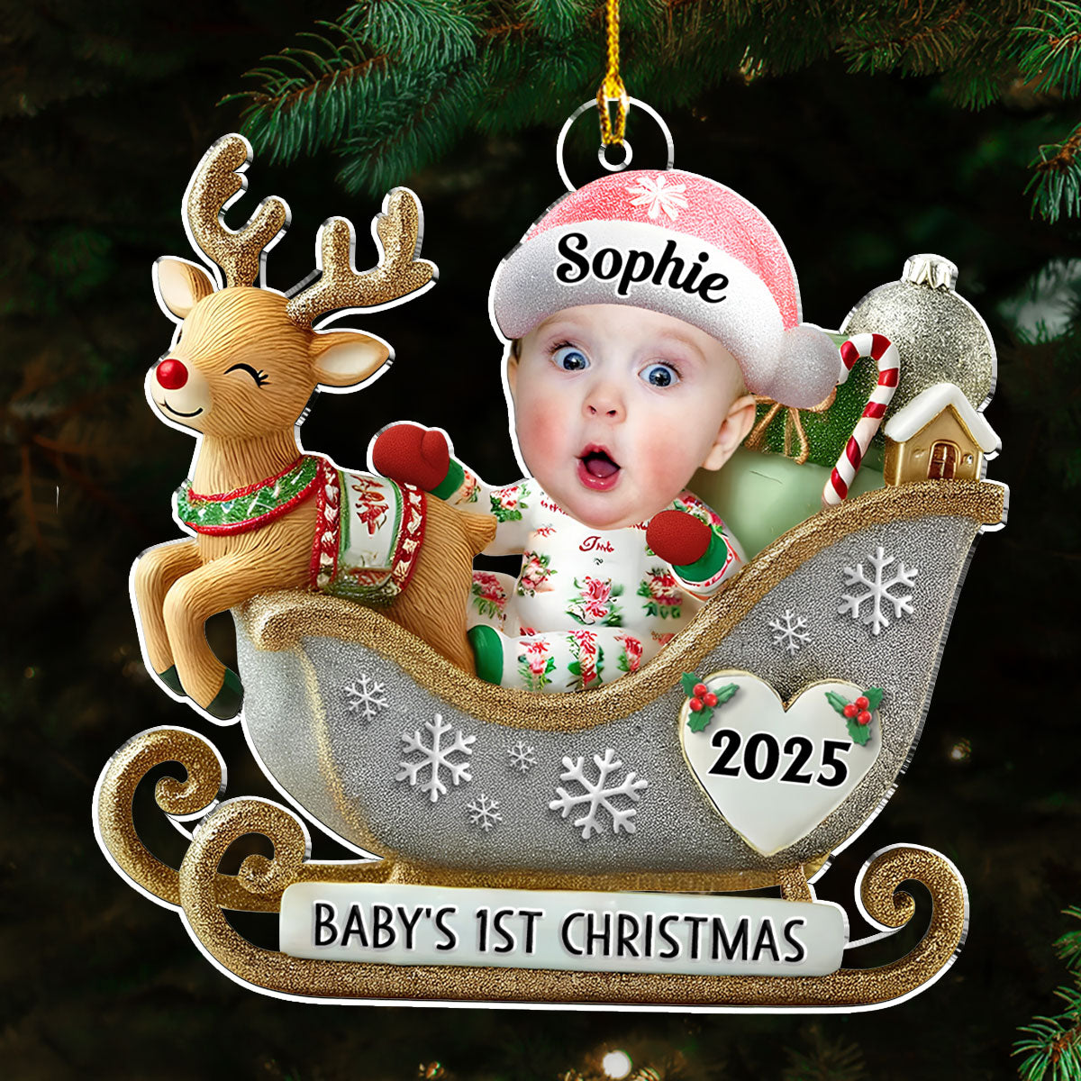 Magical First Christmas - Personalized Custom Acrylic Ornament