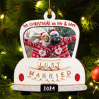 First Christmas With You - Personalized Custom 2-layered Wood Ornament