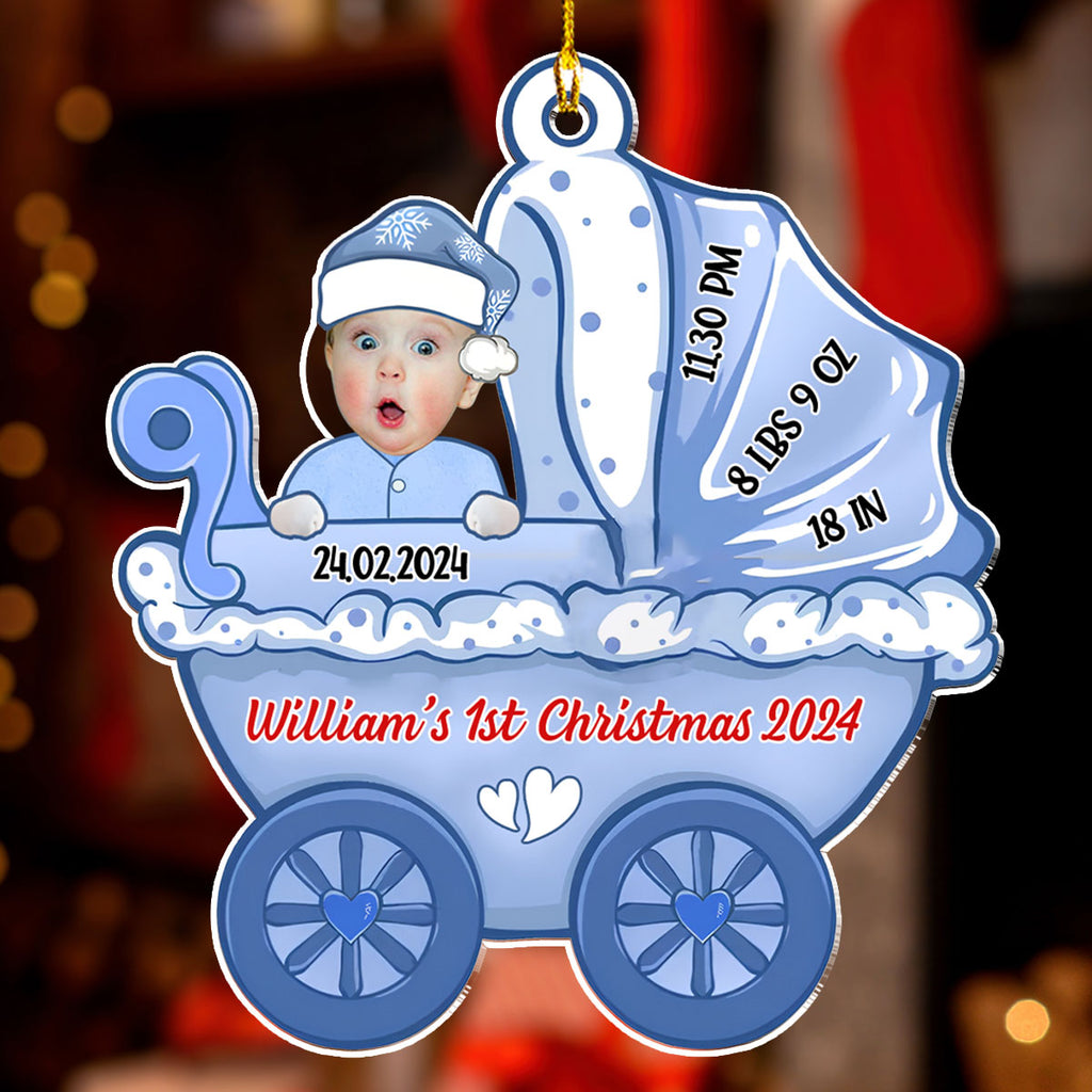 Baby Photo Christmas - Personalized Custom Acrylic Ornament
