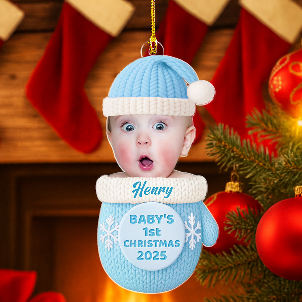 Our Little Miracle First Christmas - Personalized Custom 3D Inflated Effect Acrylic Ornament