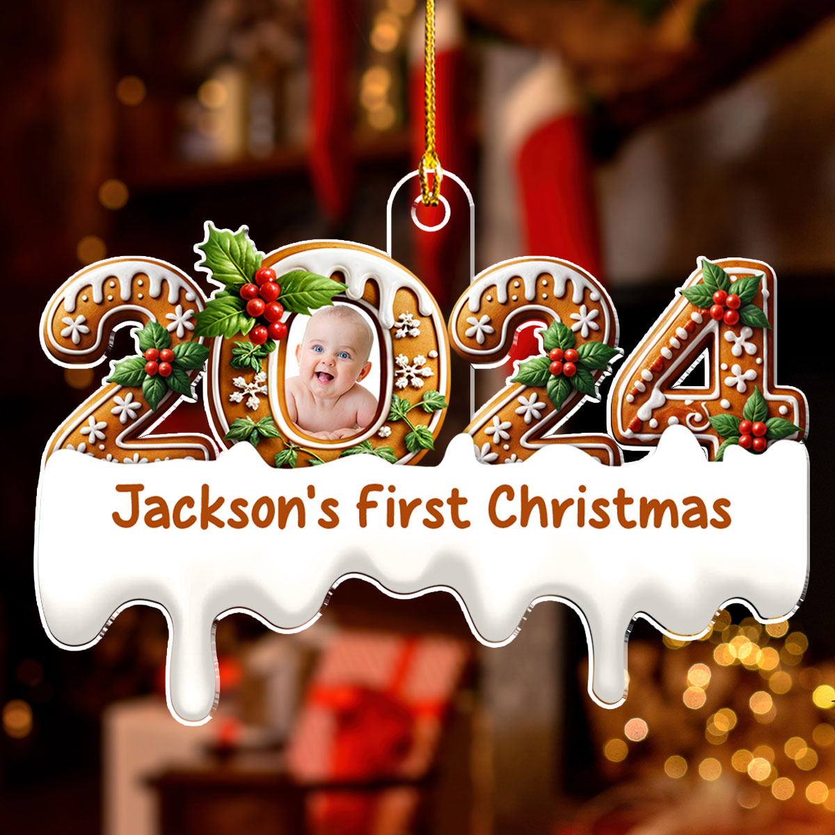 Baby First Christmas - Personalized Custom Acrylic Ornament
