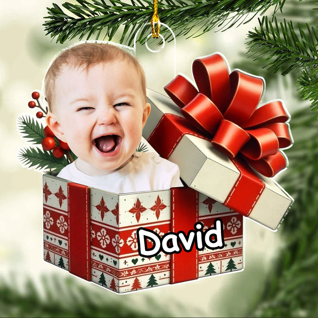 Baby Christmas Present - Personalized Custom Acrylic Ornament