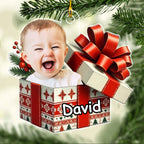 Baby Christmas Present - Personalized Custom Acrylic Ornament