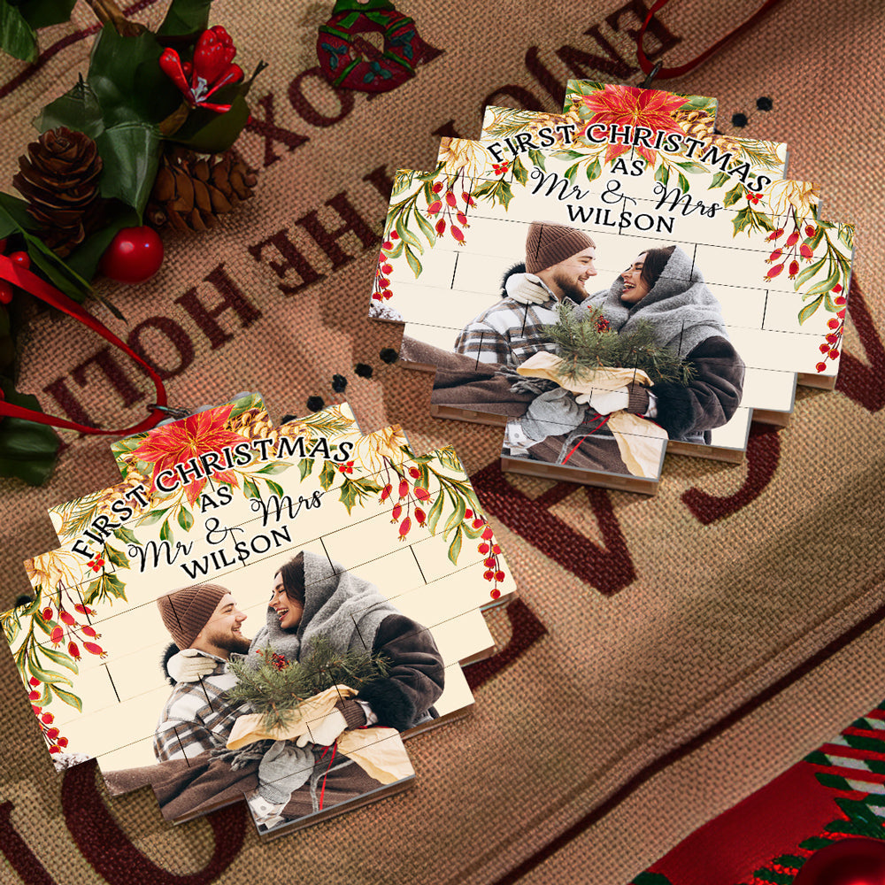 First Christmas - Personalized Custom Puzzle Ornament