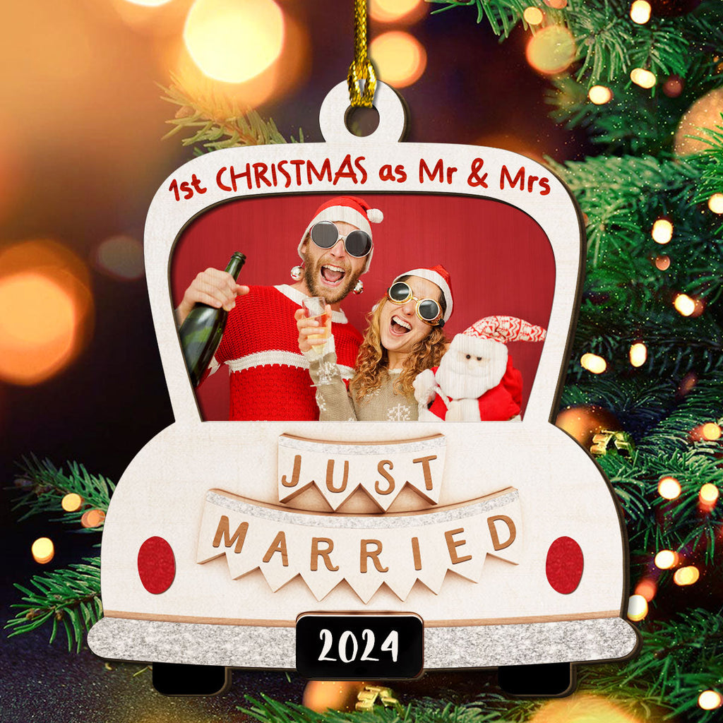 First Christmas With You - Personalized Custom 2-layered Wood Ornament