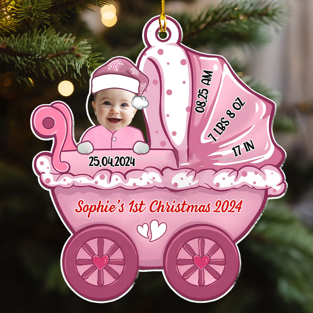 Baby Photo Christmas - Personalized Custom Acrylic Ornament