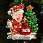 Red Dot Holiday Ver 2 - Personalized Custom Acrylic Ornament