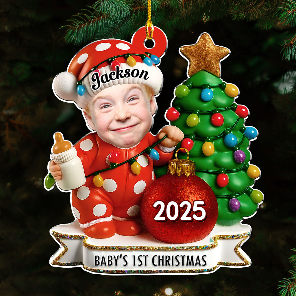 Red Dot Holiday Ver 2 - Personalized Custom Acrylic Ornament