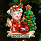 Red Dot Holiday Ver 2 - Personalized Custom Acrylic Ornament