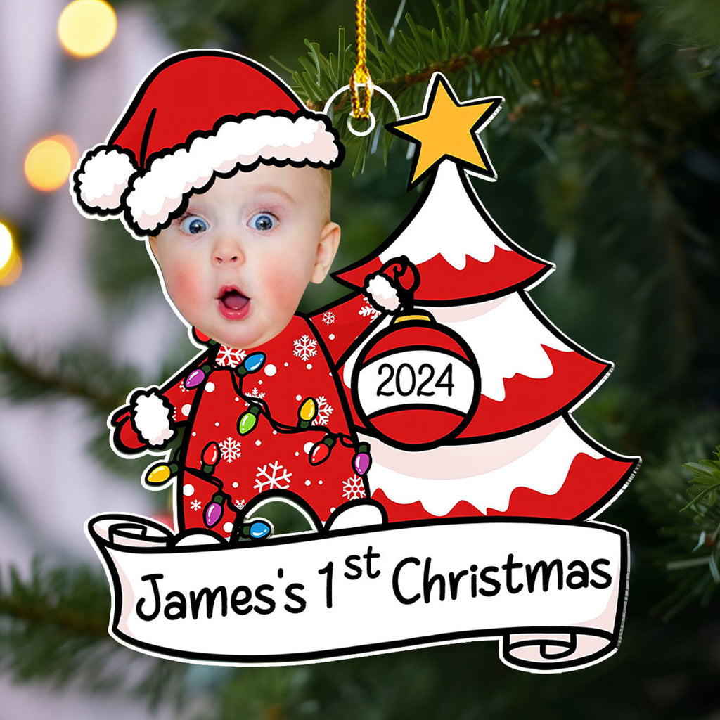Baby 1st Christmas - Personalized Custom Acrylic Ornament