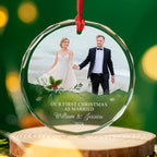 Our Love - Personalized Custom Glass Ornament