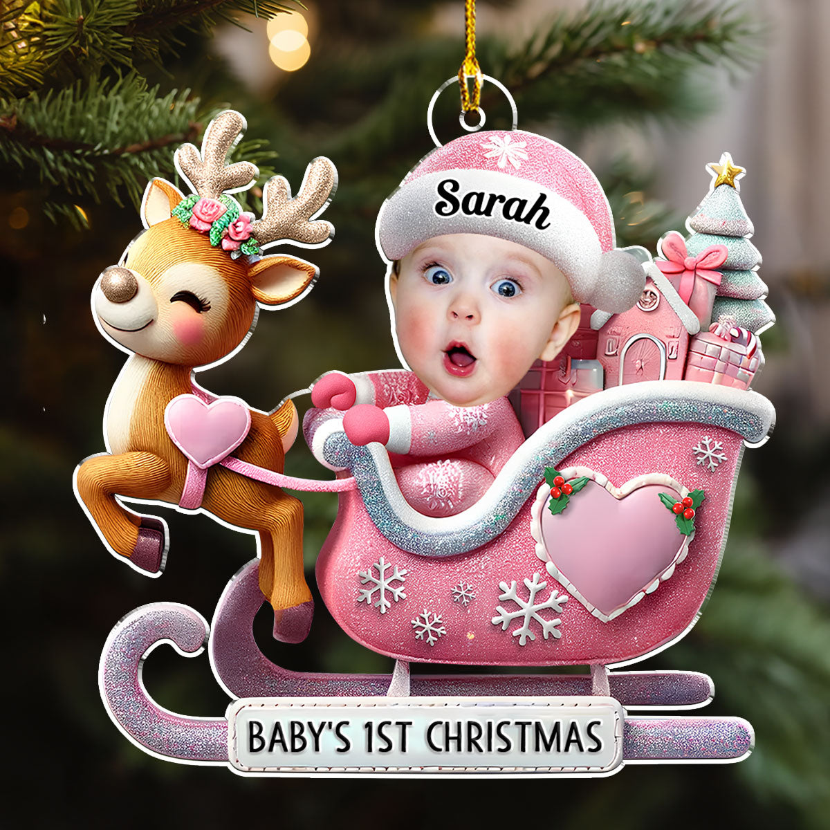 Magical First Christmas - Personalized Custom Acrylic Ornament