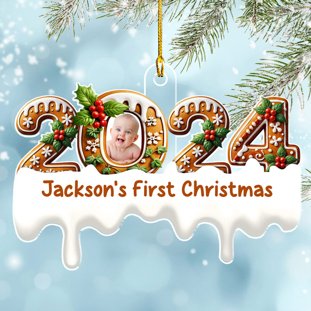 Baby First Christmas - Personalized Custom Acrylic Ornament