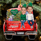 Couple Photo 1st Christmas - Personalized Custom Acrylic Ornament