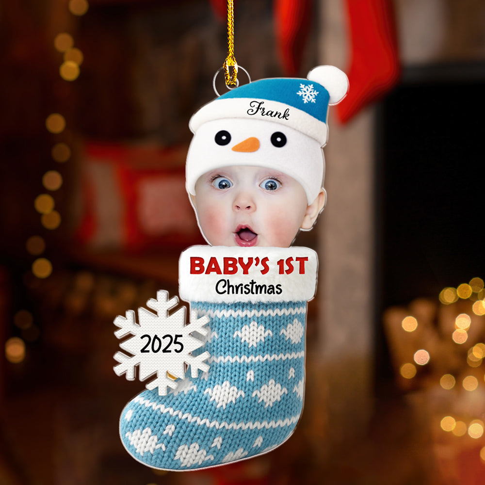 Love Wrapped In Christmas Magic - Personalized Custom Acrylic Ornament