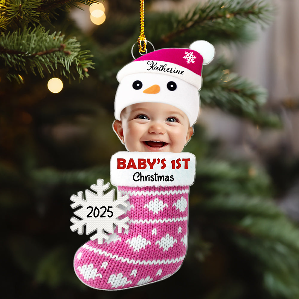 Love Wrapped In Christmas Magic - Personalized Custom Acrylic Ornament