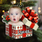 Baby Christmas Present - Personalized Custom Acrylic Ornament
