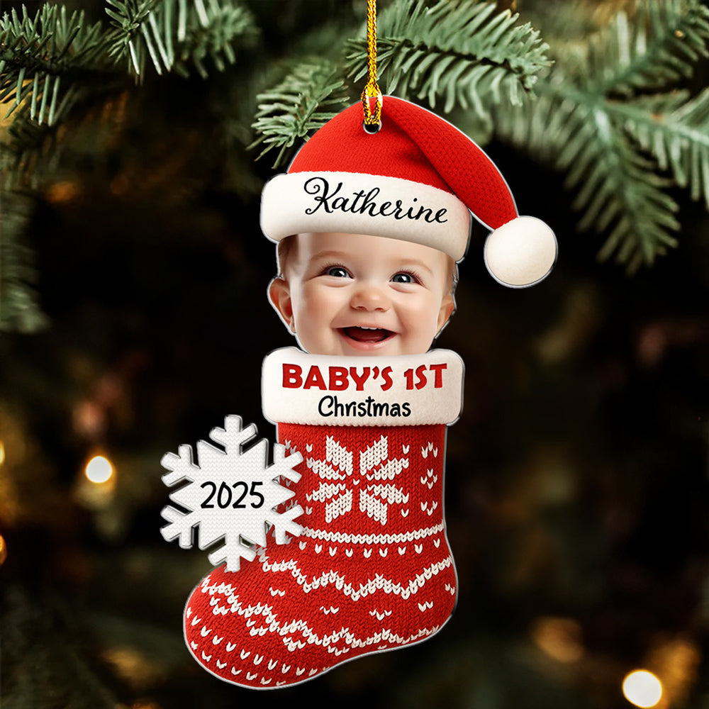 Love Wrapped In Christmas Magic - Personalized Custom Acrylic Ornament