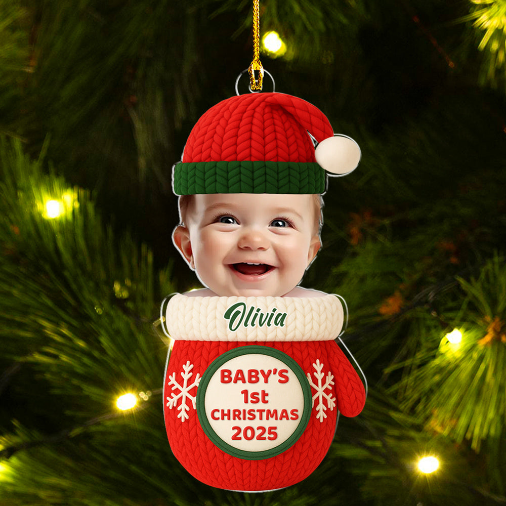 Our Little Miracle First Christmas - Personalized Custom 3D Inflated Effect Acrylic Ornament