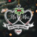 Merry And Married - Personalized Custom Acrylic Ornament