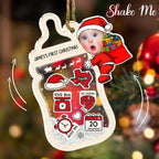 Baby Keepsake - Personalized Custom Acrylic Shaker Ornament