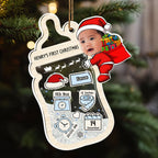 Baby Keepsake - Personalized Custom Acrylic Shaker Ornament