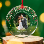 First Time - Personalized Custom Glass Ornament