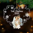 First Christmas Couple Photo - Personalized Custom Acrylic Ornament