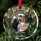 First Time - Personalized Custom Glass Ornament