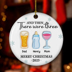 And Then There Were Four - Personalized Custom 3D Inflated Effect Ceramic Ornament