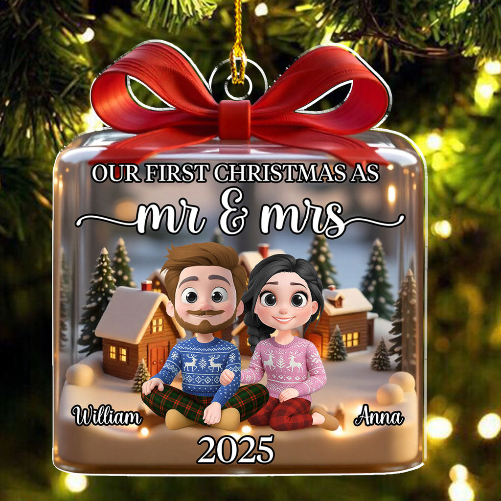 Our First Time Together - Personalized Custom 3D Effect Acrylic Ornament