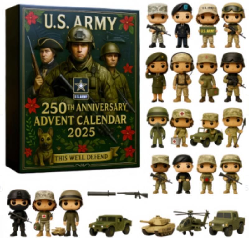 2025 Christmas Advent Calendar Blind Box 🎁, Army