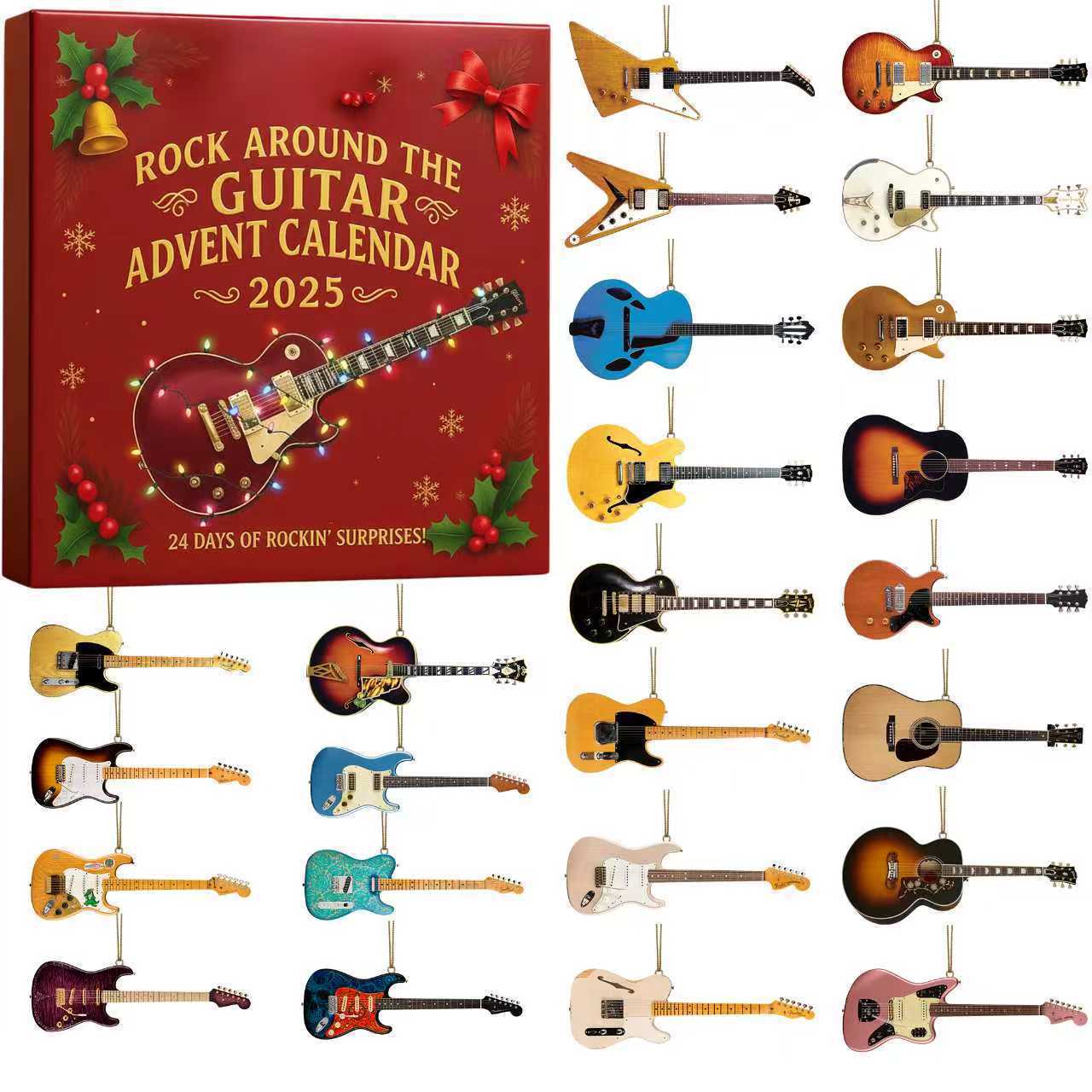 Christmas 2025 Advent Calendar Blind Box 🎁, containing a guitar-themed gift.