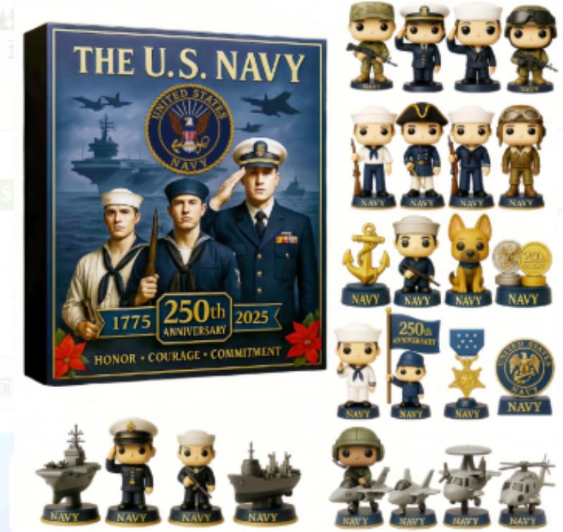 2025 Christmas Advent Calendar Blind Box 🎁, Navy