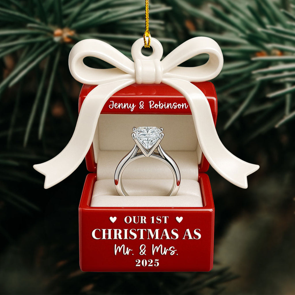 First Christmas Couple - Personalized Custom Acrylic Ornament