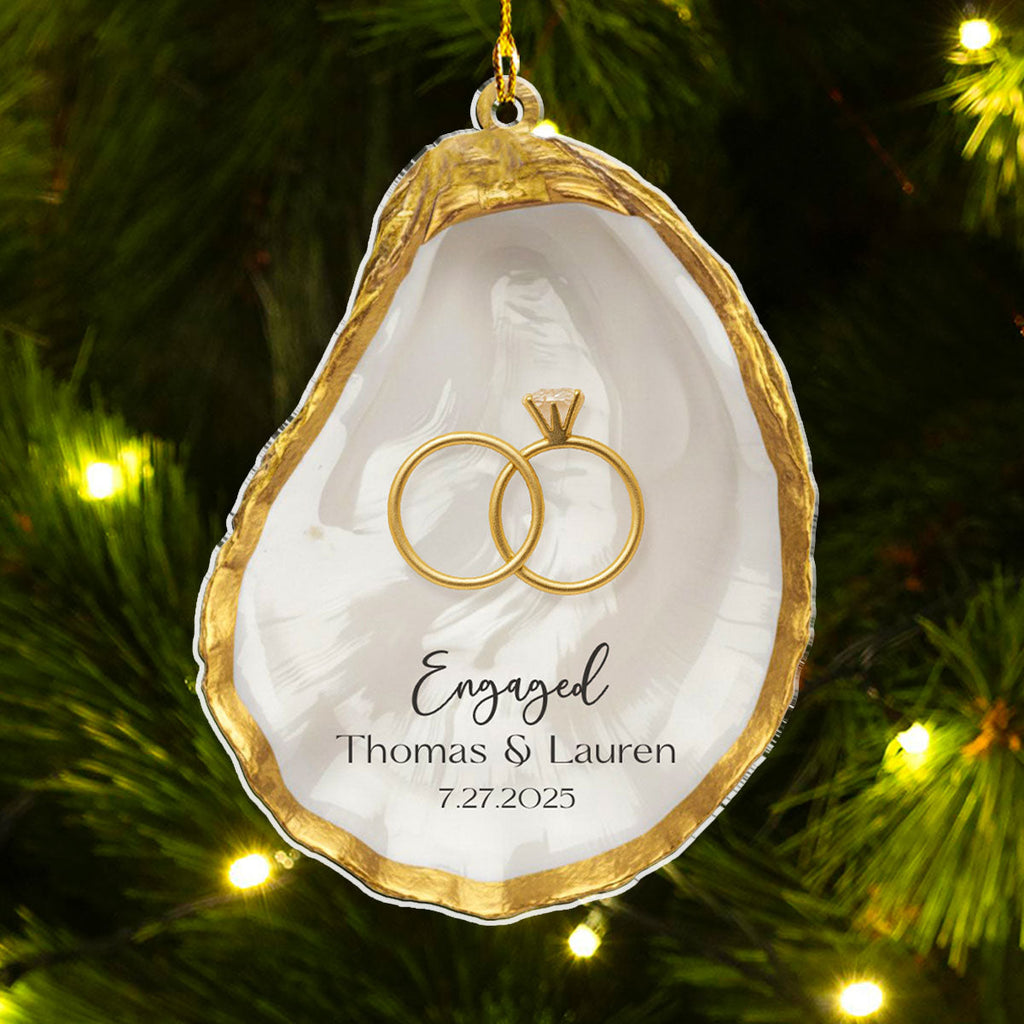 Cheers to Forever - Personalized Custom Acrylic Ornament  