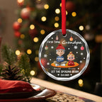 Let The Spoiling Begin - Personalized Custom Glass Ornament