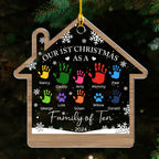 Happy Our 1st Christmas - Personalized Custom Acrylic Ornament