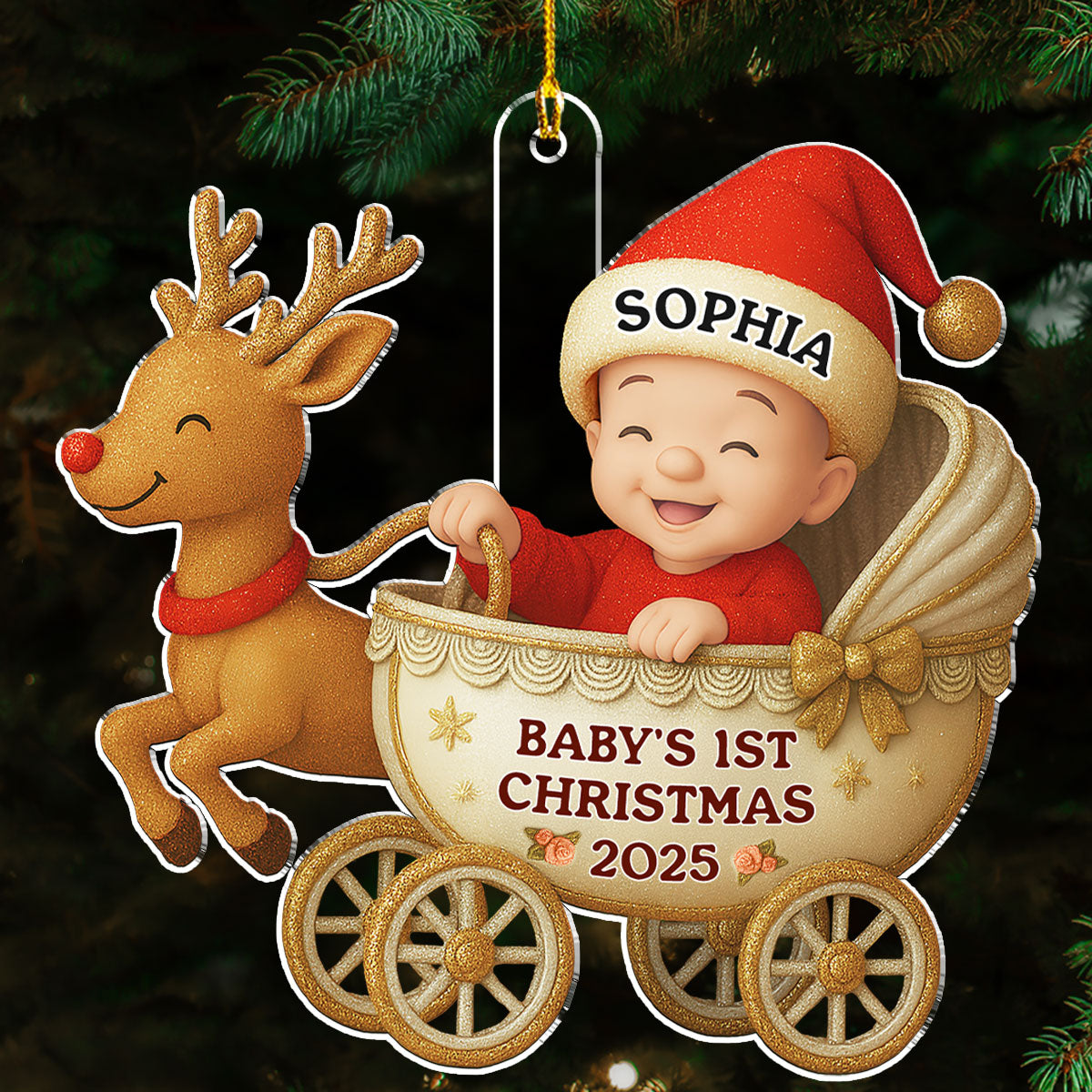 Tiny Blessing First Christmas - Personalized Custom Acrylic Ornament