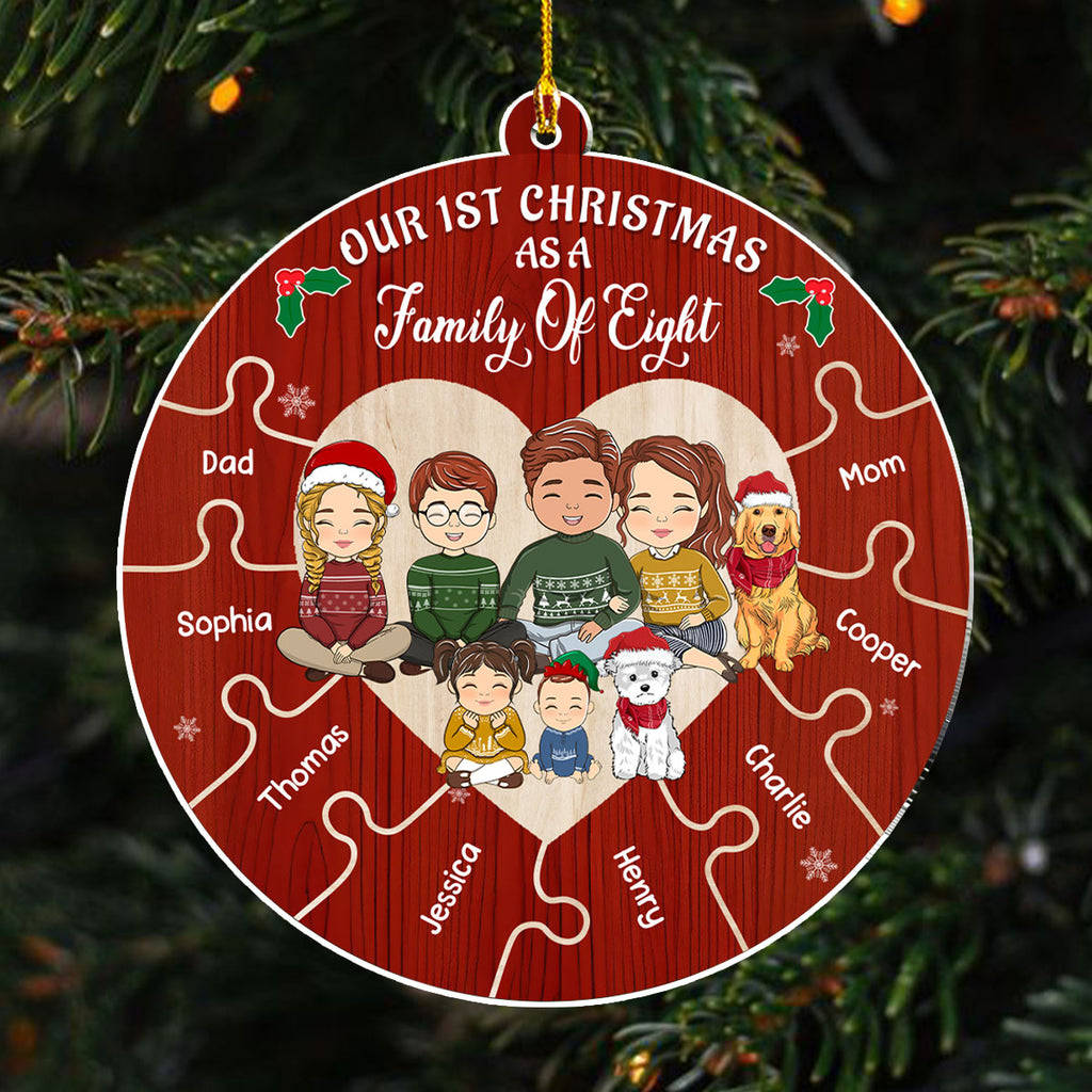 Together We Make A Family - Personalized Custom Acrylic Ornament