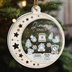 Newborn Birth Stats Ornament - Personalized Custom Acrylic Shaker Ornament
