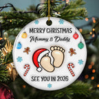 Baby See You Soon - Personalized Custom 3D Inflated Effect Ceramic Ornament